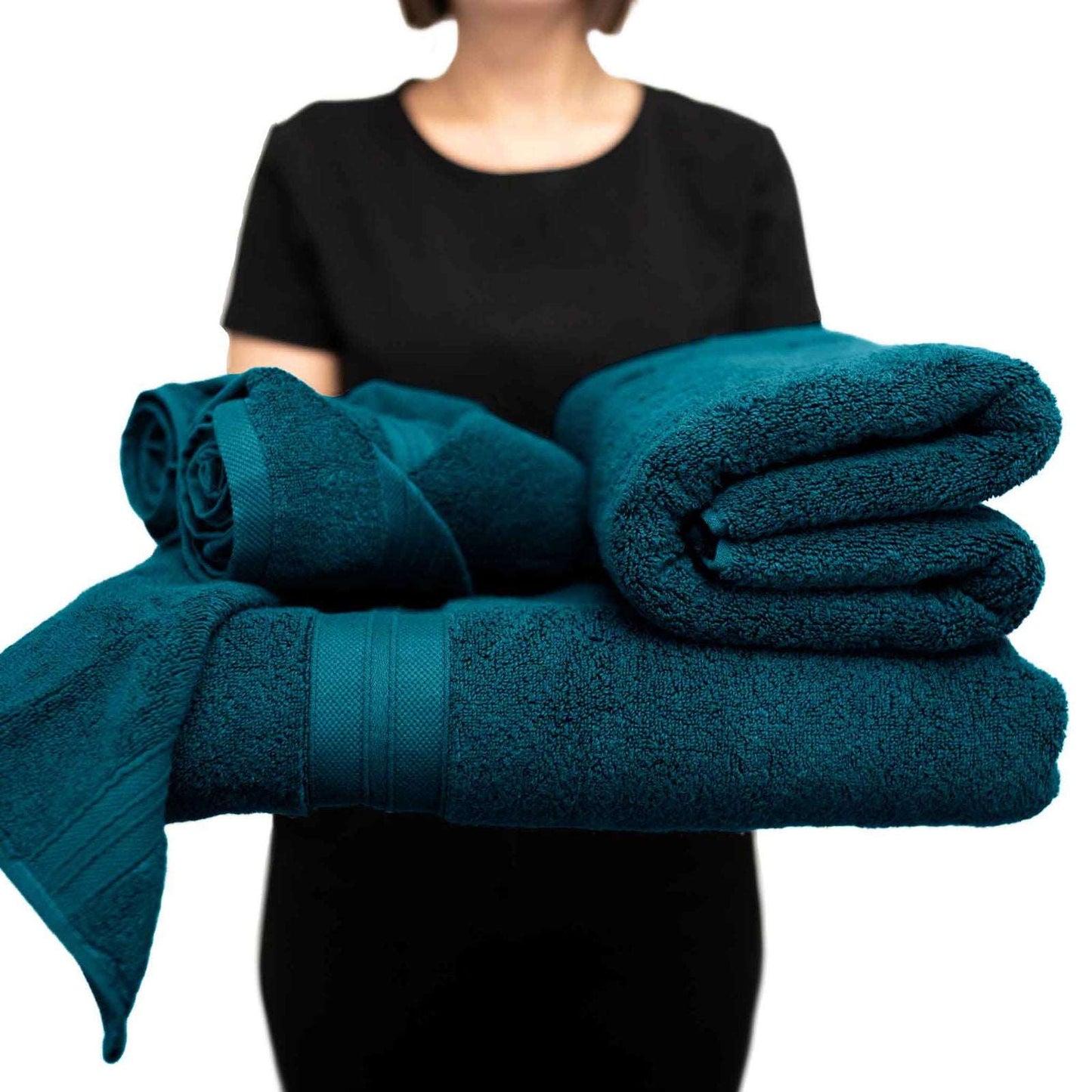 The Fluffån Essential Bath Set | 1x Bath Towel, 1x Hand Towel, 2x Face Towels - gotu™