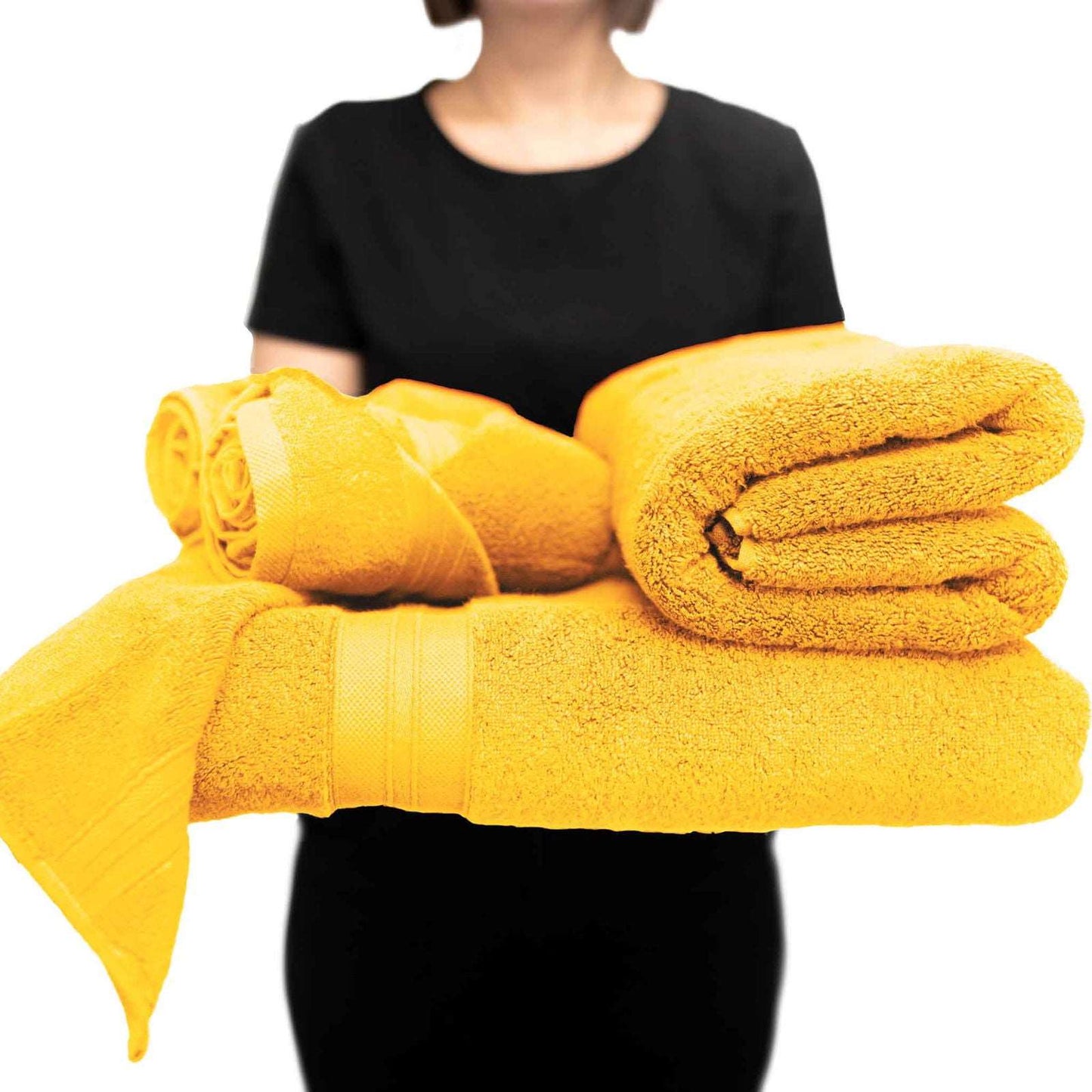 The Fluffån Essential Bath Set | 1x Bath Towel, 1x Hand Towel, 2x Face Towels - gotu™