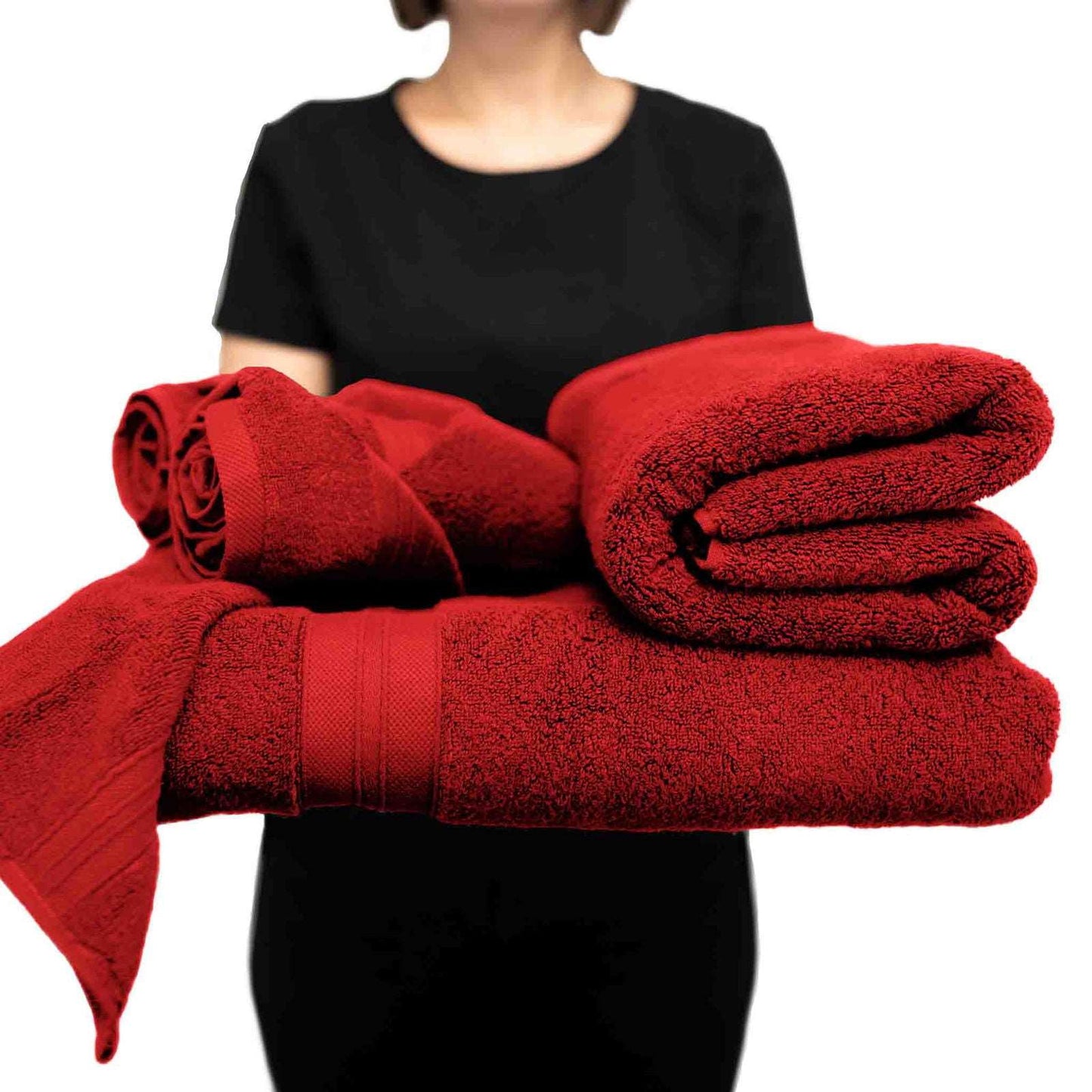 The Fluffån Essential Bath Set | 1x Bath Towel, 1x Hand Towel, 2x Face Towels - gotu™