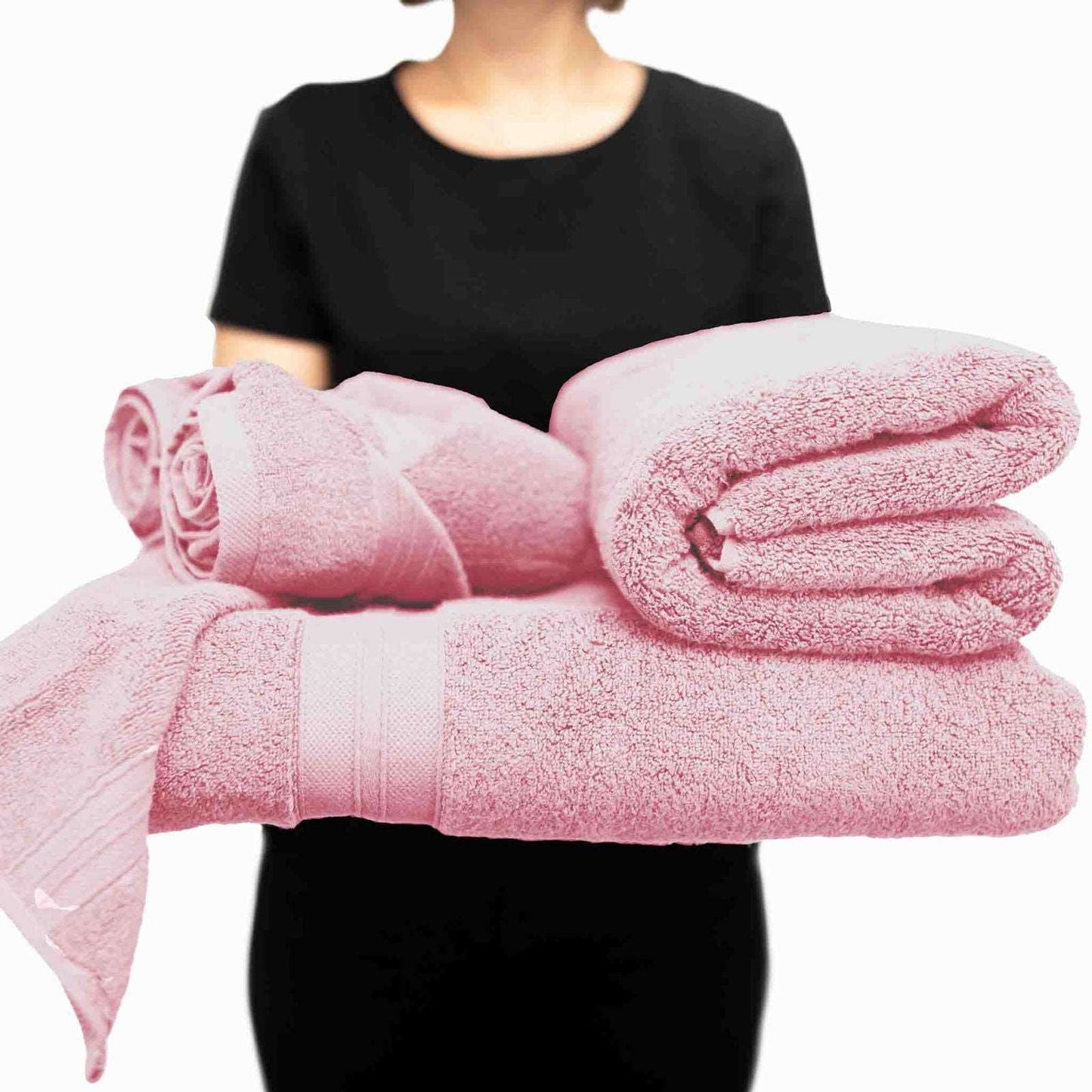 The Fluffån Essential Bath Set | 1x Bath Towel, 1x Hand Towel, 2x Face Towels - gotu™