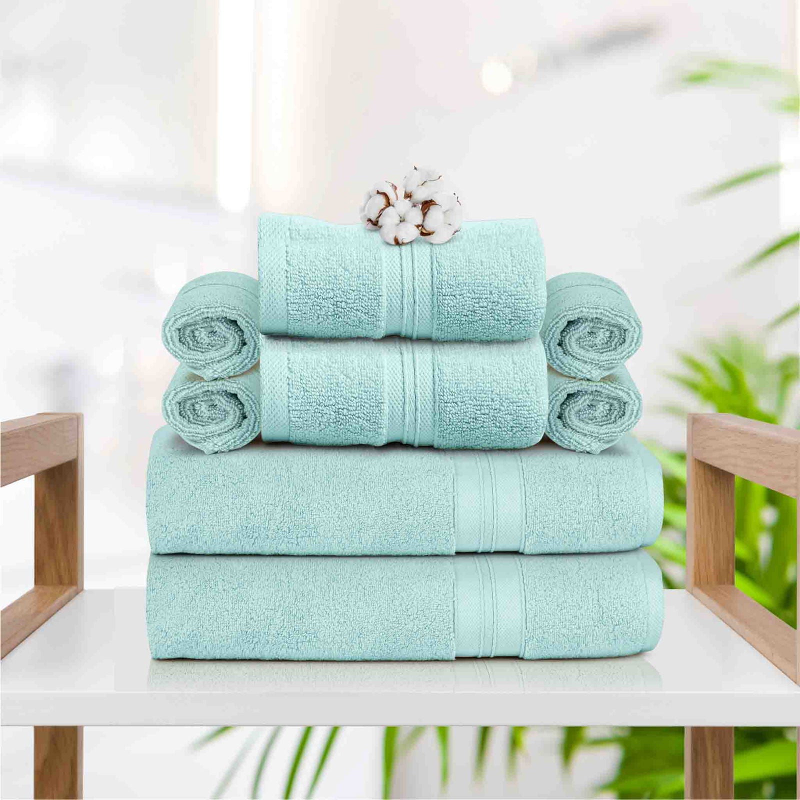 The Fluffån Ultimate Bath Set | 2x Bath Towels, 2x Hand Towels, 4x Face Towels - gotu™